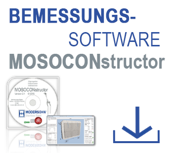 Bild Bemessungssoftware MOSOCONstructor, Bild für die Navigation