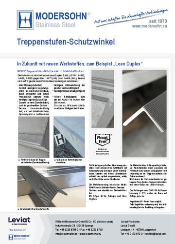 Flyer Treppenstufenschutzwinkel