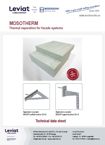 Data sheet MOSOTHERM