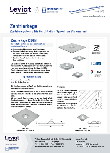 Flyer Zentrierkegel