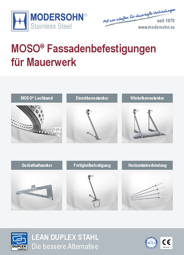 MOSO® Fassadenbefestigungen für Mauerwerk