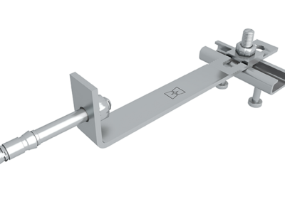 MOSO® FB-ZWO Serrated restraint anchor — version with angle