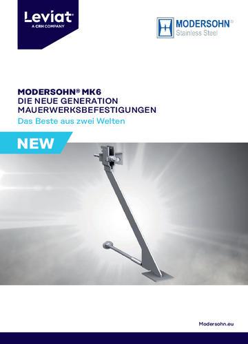 Broschüre MODERSOHN® MK6 Die neue Generation Mauerwerksbefestigungen