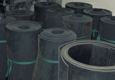 Elastomere Gummilager auf Rollen