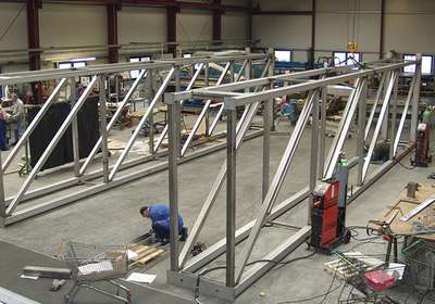 Large half-timbered substructure