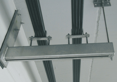 Support brackets for the tension wires