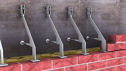 MK6-E-DV Einzelkonsolanker mit Druckschraube und Versatz